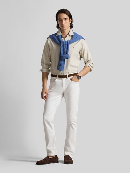 Polo Ralph Lauren Koszula casual o kroju relaxed fit z czystej bawełny Beżowy 1