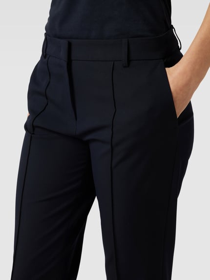Christian Berg Woman Selection Slim Fit Stoffhose mit verkürztem Schnitt Marine 3