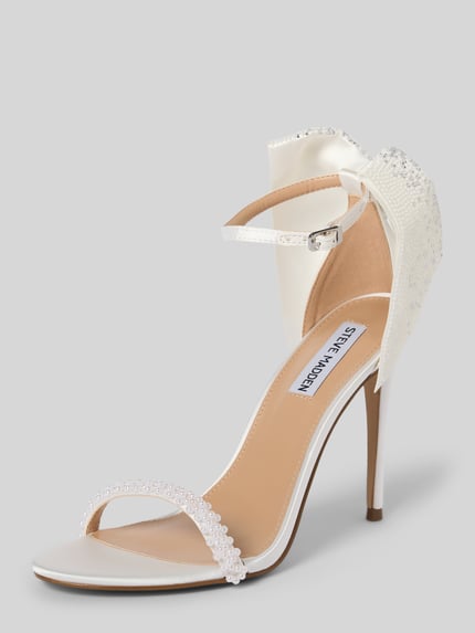 Steve Madden Sandalen met kralen en naaldhak, model 'BELLAROSA' Offwhite - 1