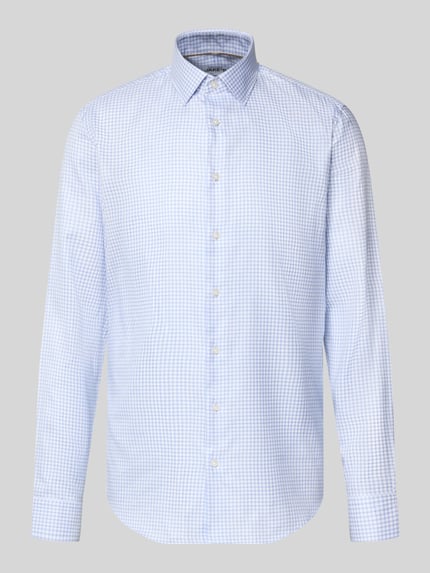 Jake*s Slim Fit Businesshemd aus reiner Baumwolle Hellblau 2
