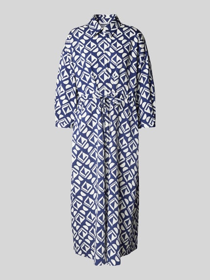 Seidensticker Midi-jurk met 3/4-mouwen Marineblauw - 2