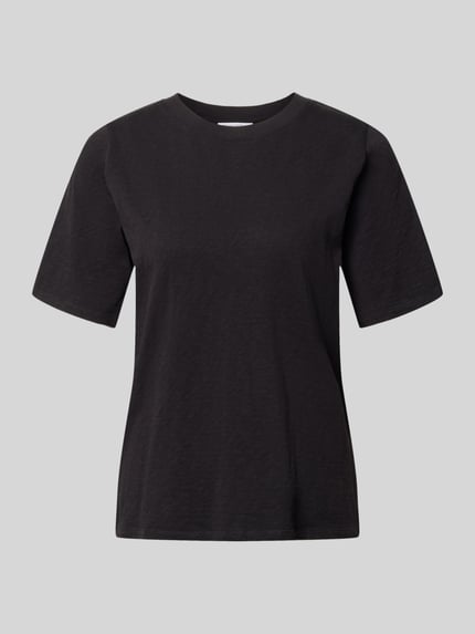 Produktfoto, Regular Fit T-Shirt aus reiner Baumwolle von Marc O'Polo Denim, Optik: Unifarben, Jersey-Textur, Rundhals, Kurzarm, Label-Patch