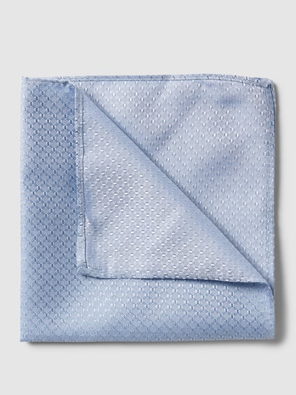 MONTI Stropdas en pochet in een set van zijde Bleu - 3