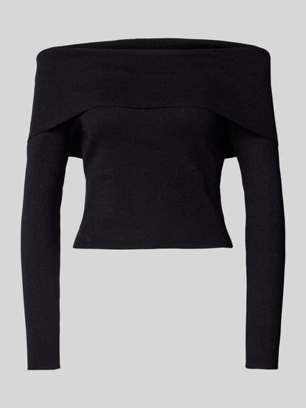 mbyM Longsleeve aus Viskose-Mix Modell 'Sammy' Marine 2