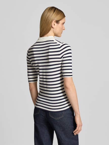 Christian Berg Woman Poloshirt van viscosemix Offwhite - 5