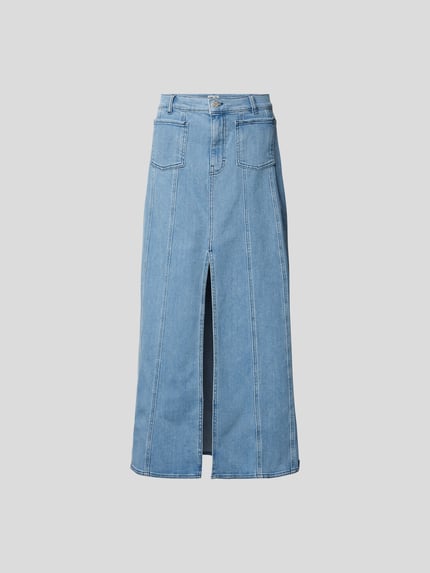 BAUM & PFERDGARTEN jeansrok met knoopsluiting Jeansblauw - 2