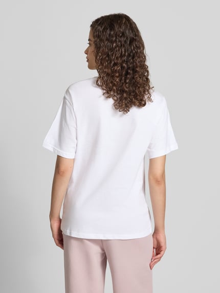 PUMA T-shirt o kroju relaxed fit z czystej bawełny Biały 5