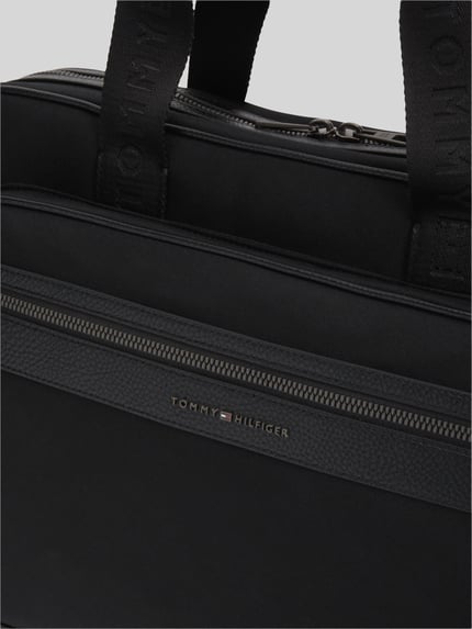 Tommy Hilfiger Laptoptasche mit abnehmbaren Schulterriemen BLACK 3
