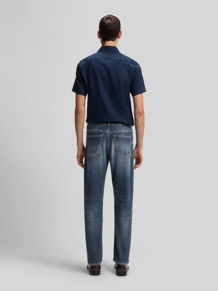 BOSS Straight Fit Jeans mit 5-Pocket-Design Modell 'C-OGDEN' Blau 5