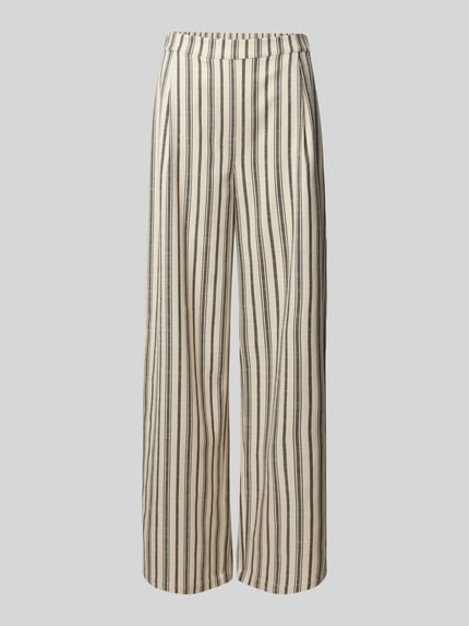 Straight Leg Stoffhose mit Bundfalten Shop The Look MANNEQUINE
