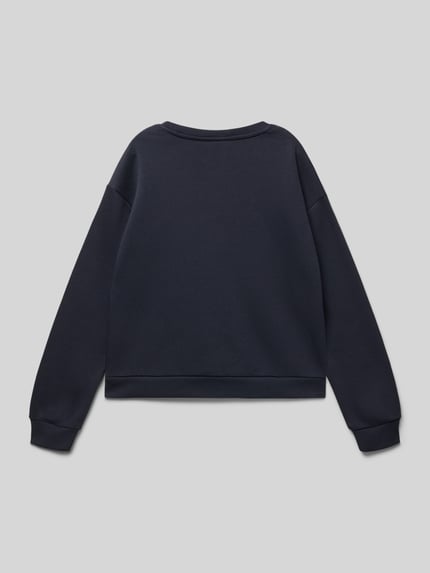 ONLY Bluza o kroju regular fit z mieszanki bawełny i wiskozy ‘YDA LIFE XMAS’ Granatowy 3