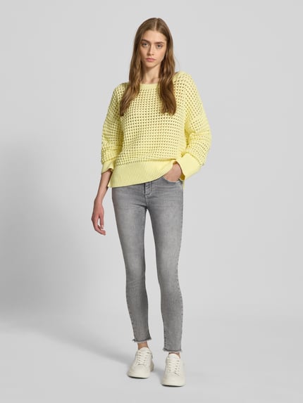 ONLY Skinny fit jeans met labelpatch Middengrijs gemêleerd - 1