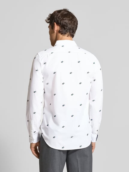 Paul Smith Tailored Fit Freizeithemd mit Kentkragen Weiss 5