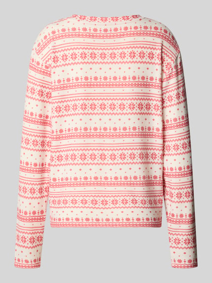 Jake*s Casual Pyjama-Oberteil mit weichem Jerseygefühl Kirsche 3