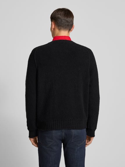 HUGO Relaxed Fit Pullover aus Baumwoll-Mix Modell 'SAN CHRISTOPHER' Black 5