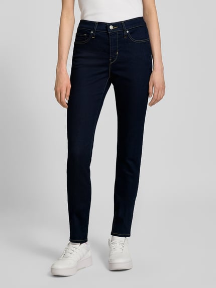 Levi's® 300 Jeansy Skinny Fit z efektem modelowania w 5 kieszeni Ciemnoniebieski 4