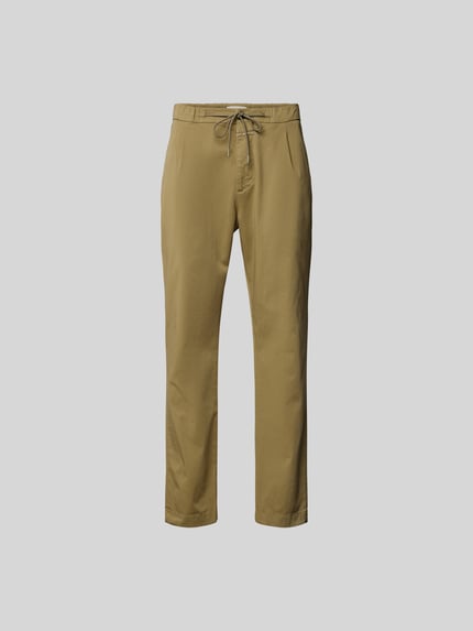 Closed Regular fit stoffen broek met labeldetail Beige - 2