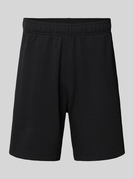 Produktfoto, Shorts mit elastischem Bund und Label-Stitching von CHAMPION in Schwarz, Baumwoll-Mix, Regular Fit, strukturierte Oberfläche