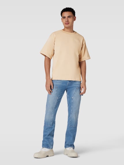 NO BYSTANDERS® T-Shirt mit lockerer Passform und Rundhalsausschnitt Sand 1