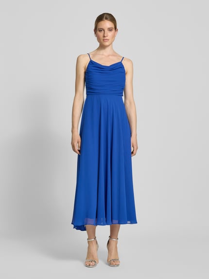 Jake*s Cocktail Cocktailkleid mit Wasserfall-Ausschnitt Royal 4