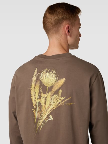 WOOD WOOD Shirt met lange mouwen met labelprint Kaki - 3