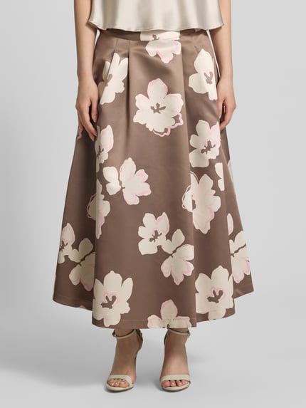 s.Oliver BLACK LABEL Midirok van satijn Middenbruin - 4