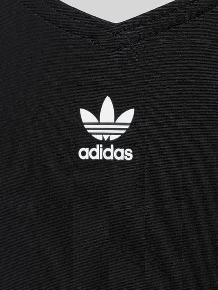 Produktfoto, kostium kąpielowy Badeanzug mit Label Print Modell 'ADIC SWIMST 3S' od adidas Originals, efekt: jednolity kolor, nadruk z logo, tekstura gładka