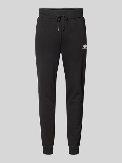 Alpha Industries Spodnie dresowe z logo Czarny 2