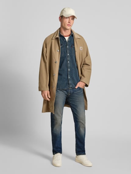 JACK & JONES Tapered Fit Jeans im Used-Look Modell 'MIKE' Jeansblau 1