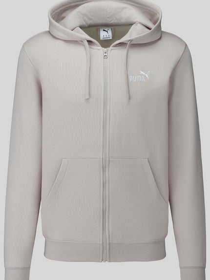 PUMA Performance Regular Fit Sweatjacke aus Baumwoll-Mix Hellgrau 2