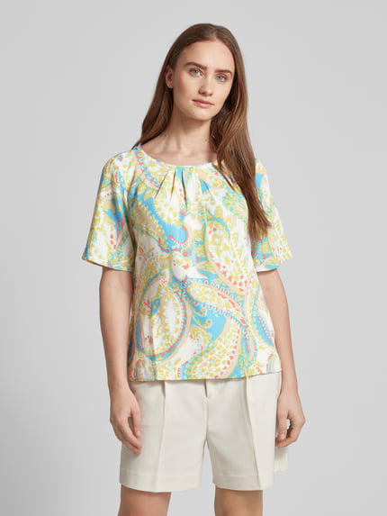 s.Oliver BLACK LABEL Bluse mit Allover-Print GELB 4