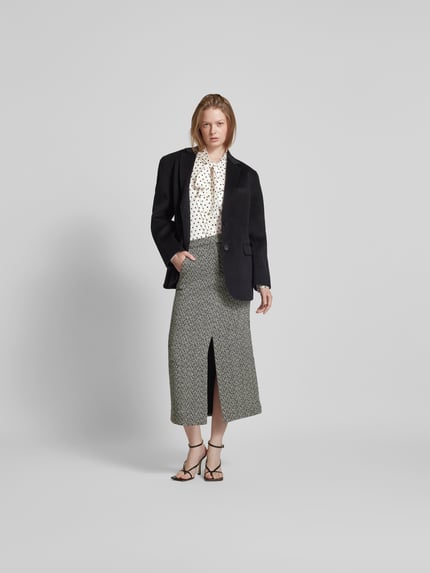 Self-Portrait overhemdblouse met strikdetail Ecru - 1