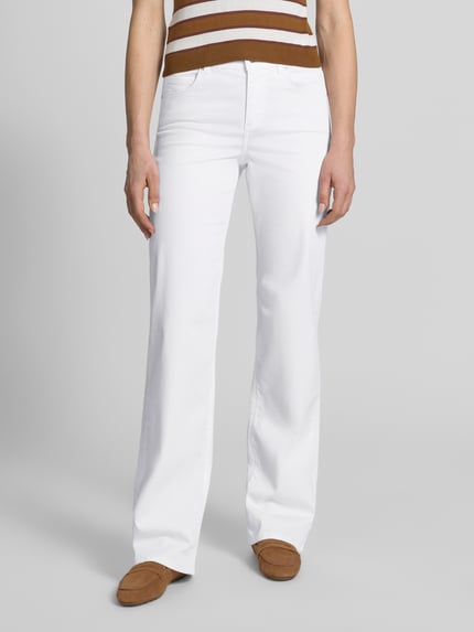ANGELS Bootcut Hose mit Eingrifftaschen Modell 'Lara' Weiss 4