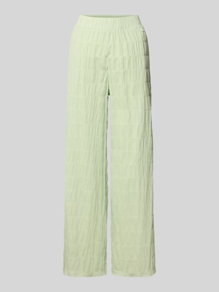 Hose mit Strukturmuster und elastischem Bund Modell 'Floris' Shop The Look MANNEQUINE