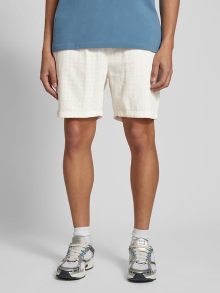 ONLY & SONS Loose Fit Shorts aus Viskose-Mix mit Leinen-Anteil Modell 'TEL' Offwhite 4