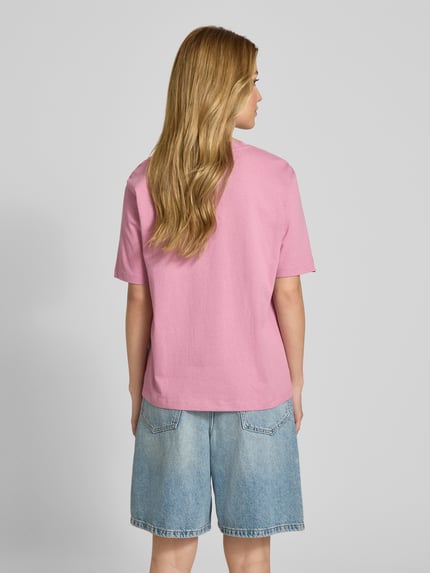 Jake*s Casual T-Shirt mit Applikationen Mauve 5