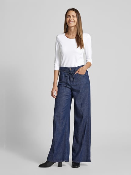 Christian Berg Woman T-shirt met 3/4-mouwen in effen design Wit - 1