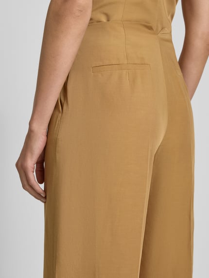 Jake*s Cocktail Flared Stoffhose mit Bügelfalten Senf 3