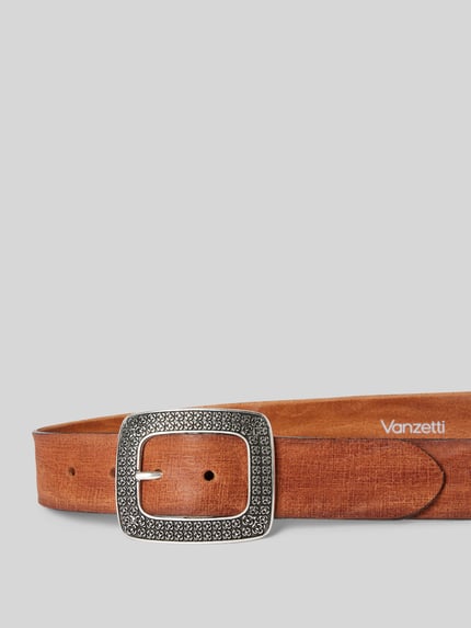 Vanzetti Gürtel aus Leder mit Dornschließe Mittelbraun 2