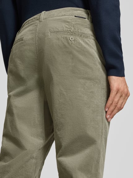 Tom Tailor Denim Regular Waist Cordhose aus reiner Baumwolle Oliv 3
