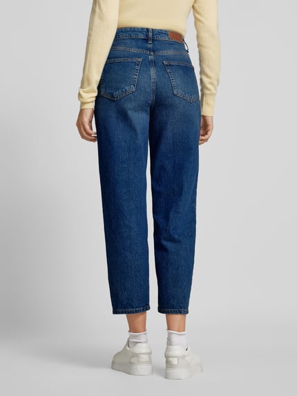 VERO MODA Mom fit jeans van katoenmix, model 'BETSY' Donkerblauw - 5