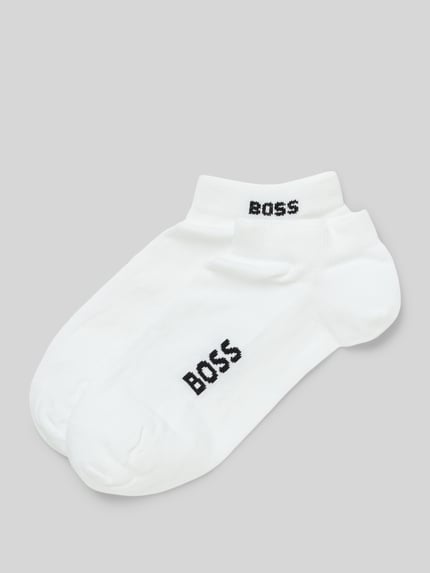 BOSS Sneaker-Socken mit Label-Detail im 2er-Pack Weiss 1