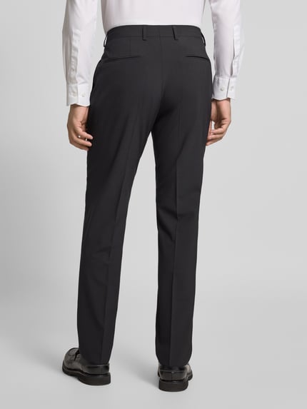 BOSS Regular fit pantalon van scheerwolmix model 'H-LEON-MM-C-NF' Zwart - 5