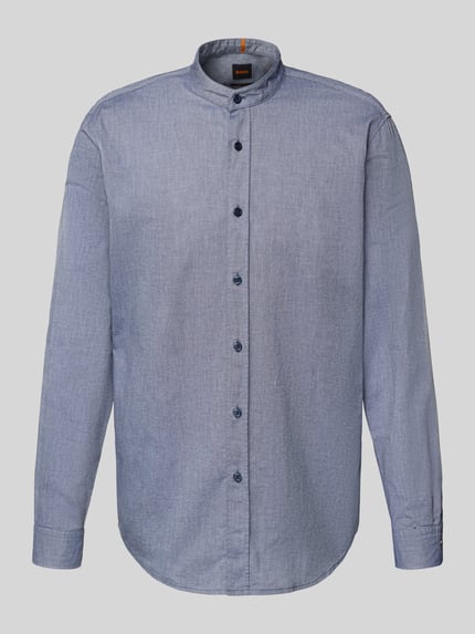 BOSS Orange Regular Fit Freizeithemd aus reiner Baumwolle Modell 'RACE' Marine 2