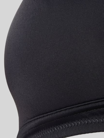 Produktfoto, Triangel-BH mit leicht wattierten Cups von Jake*s Casual, mieszanka materiałów z dodatkiem streczu, cienkie ramiączka, zapięcie na haftkę, gładka czarna powierzchnia, tekstura matowa