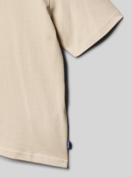 ONLY & SONS t-shirt o kroju regular fit z czystej bawełny model 'FRED LIFE' Beżowy 2