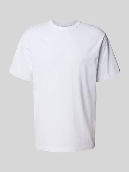 Produktfoto, Relaxed Fit T-Shirt mit Logo-Print von ANNARR für Herren aus Reine Baumwolle, Rundhalsausschnitt, Kurzärmelig, weiß