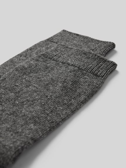 FALKE Socken mit hochwertigem Woll-Kaschmir-Mix Modell 'COSY WOOL' Hellgrau 2