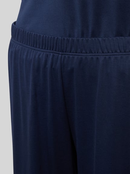 HANRO Pyjama met V-hals Donkerblauw - 2