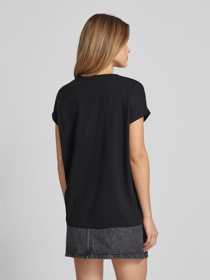 ARMEDANGELS T-Shirt mit geripptem Rundhalsausschnitt Modell 'IDAARA' Black 5